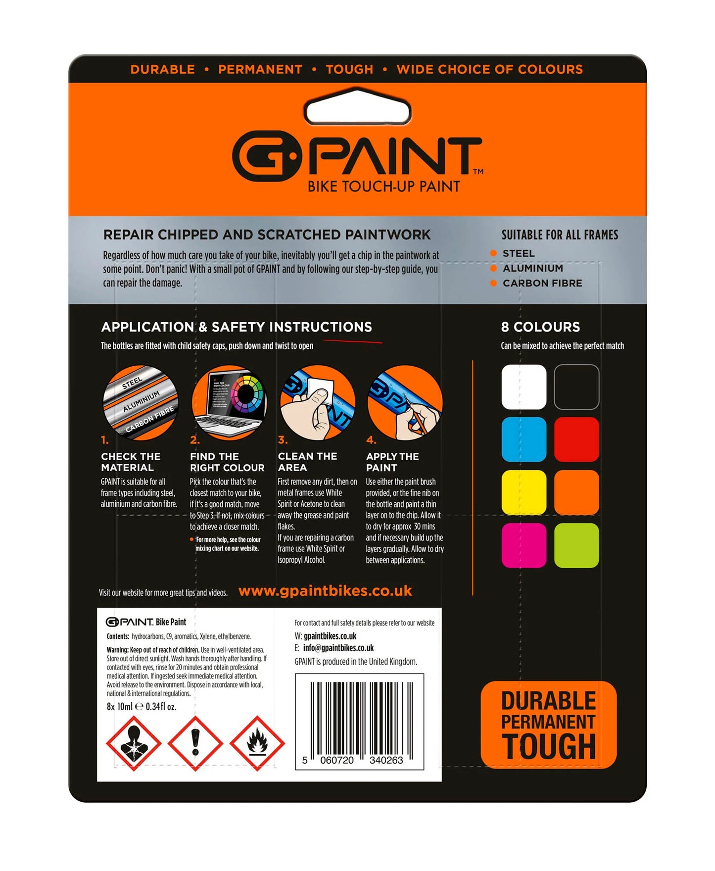 G-Paint Bike Paint - 8 Pack (All 8 Colors)