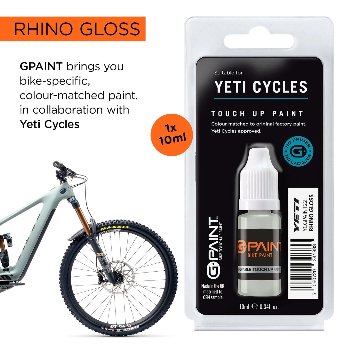 GPaint Bike Paint - Yeti Bikes - Rhino Gloss