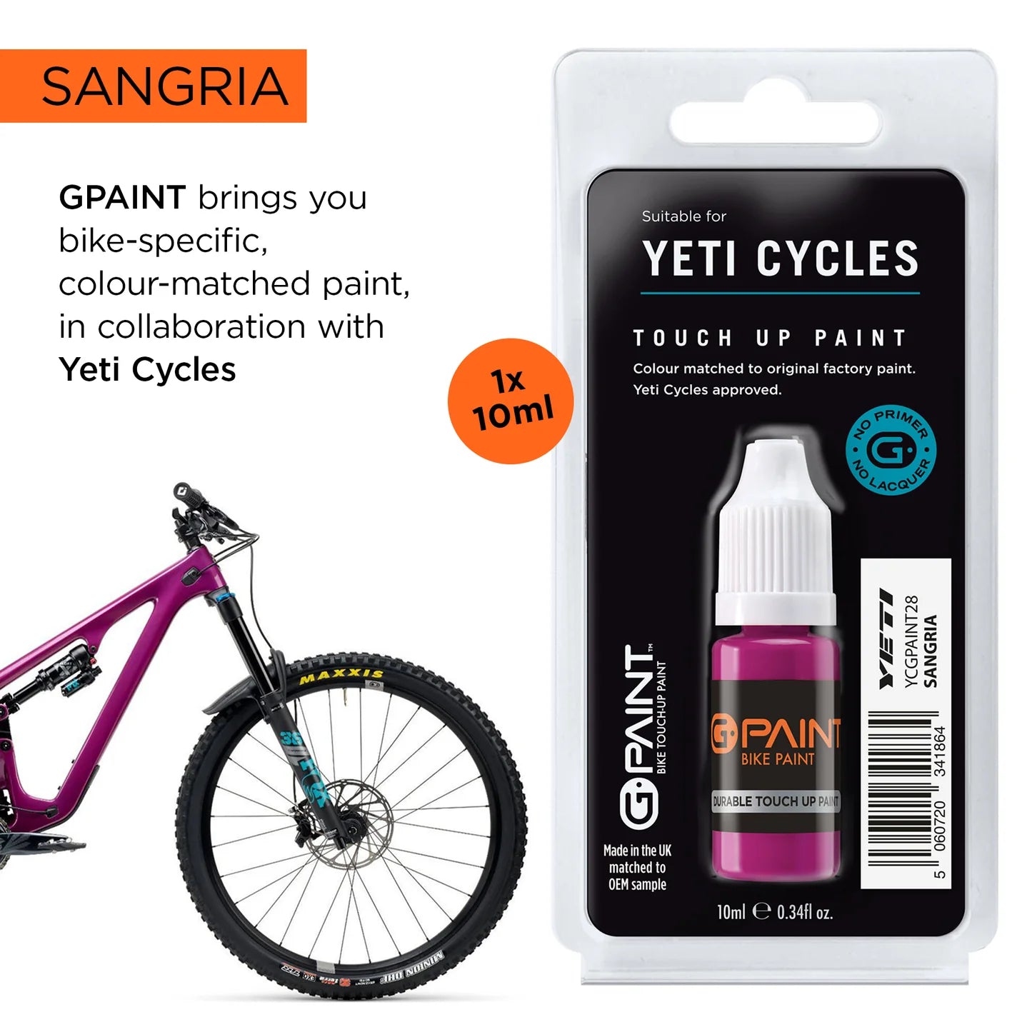 GPaint Bike Paint - Yeti Bikes - Sangria