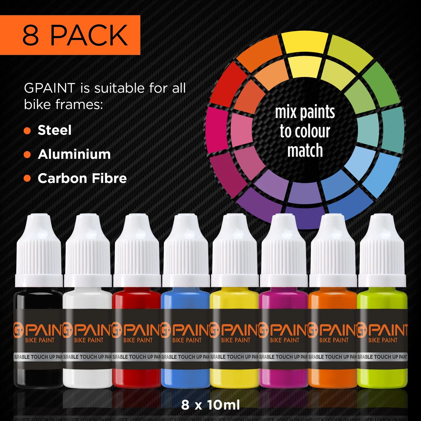 G-Paint Bike Paint - 8 Pack (All 8 Colors)
