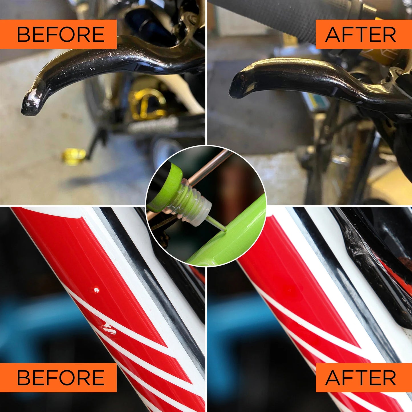 GPaint Bike Paint - 4 Pack (Black/White/Red/Cyan)